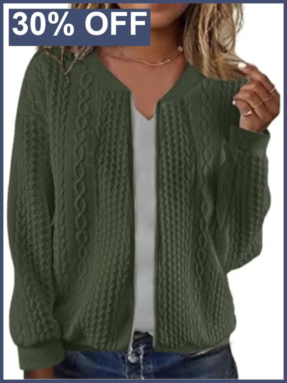 Women's Zip Up Sweatshirt Jacket Stand Collar Casual Coat with Pockets